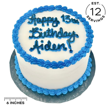 6" Cake (Serves 12)