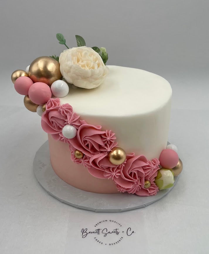 Pink Champagne Pre-Designed Cake
