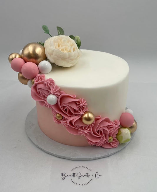 Pink Champagne Pre-Designed Cake